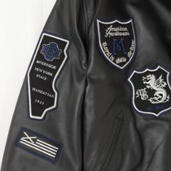 McGREGOR　111142601 アワードジャケット 2022年モデル　Award　Jacket 　エンブレム　レザー　スタジアム　ジャンバー画像