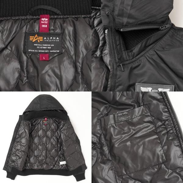 ALPHA アルファ フーデッドリブジャケット TA1571 / ミりタリー