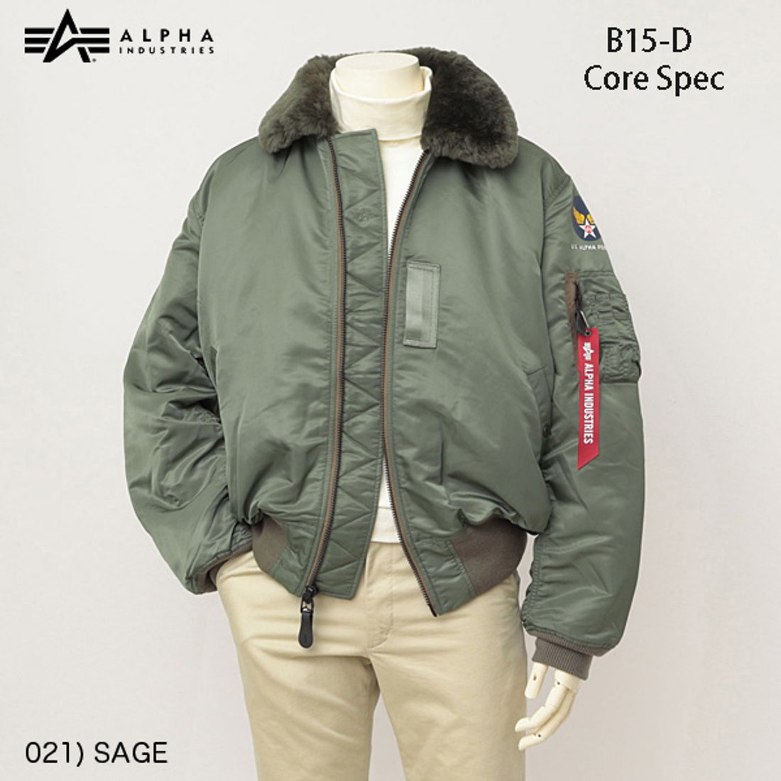 TA0224-021 VINTAGE MODEL B-15D フライトジャケット CORE SPEC(alpha 