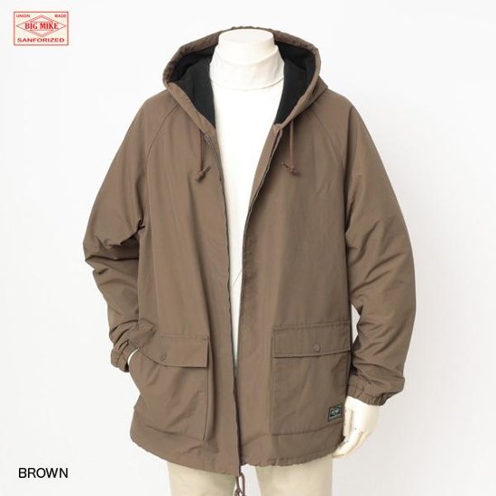 BIG MIKE 102246200 HOODIE JACKET  ラグランスリーブ クロス フード ジャケット  裏起毛パーカー 60/40クロス フード ジャケット ラグランスリーブ画像