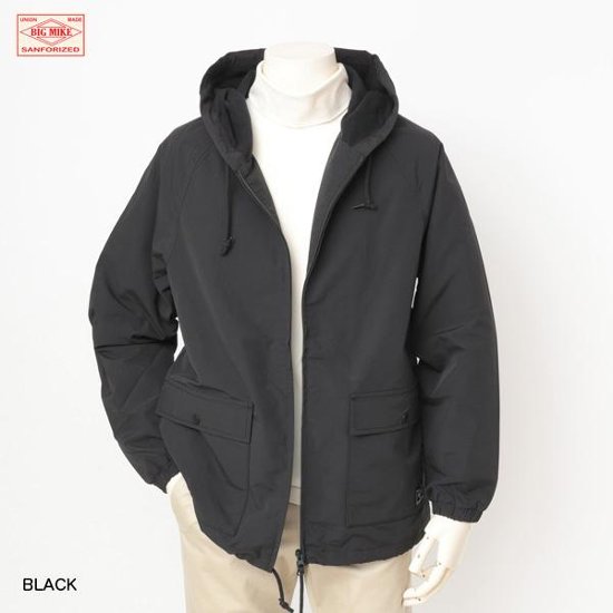 BIG MIKE 102246200 HOODIE JACKET  ラグランスリーブ クロス フード ジャケット  裏起毛パーカー 60/40クロス フード ジャケット ラグランスリーブ画像