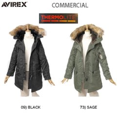 AVIREX アビレックス   6252053　レディースアビレックス　N-3B フライトジャケット  Avirex アビレックス レディース  N-3B フライトジャケット 4952607の画像