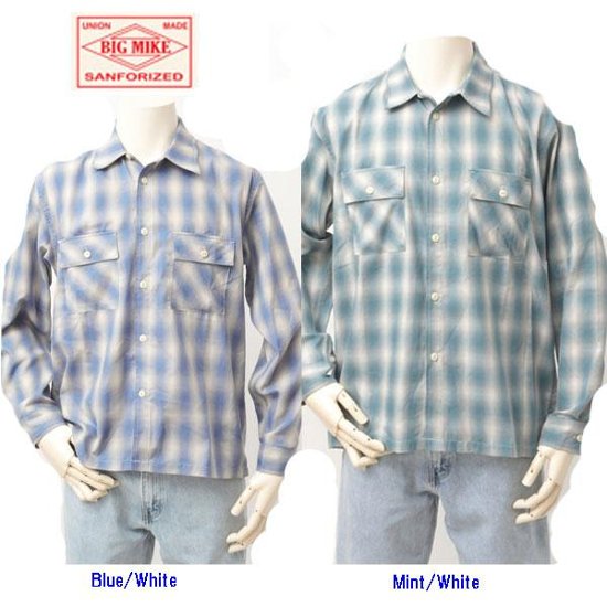 BIG MIKE 102315002 OMBLE CHECK L/S SHIRTS画像