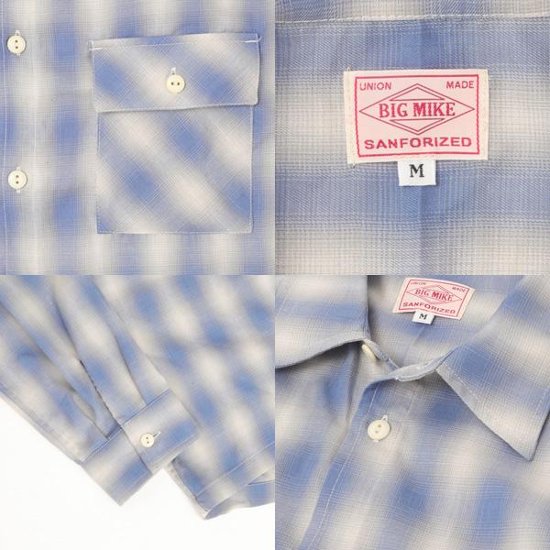 BIG MIKE 102315002 OMBLE CHECK L/S SHIRTS画像