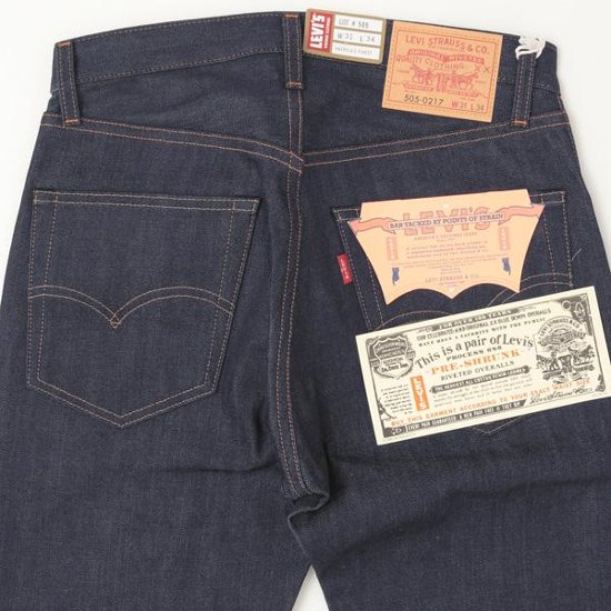 LEVI'S 67505-0130 505-0217  VINTAGE CLOTHING 1967 505 ジーンズ ORGANIC リジッド 画像