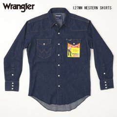 Wrangler ラングラー WM1027-300 デニムウエスタンシャツ 127WM ワンウォッシュの画像