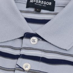 McGREGOR　鹿の子　長袖　ボーダー　ポロシャツ 　111613104 FISCO　倉敷工房　日本製画像