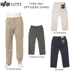 ALPHA アルファ TYPE M-41 OFFICERS CHINO チノパンツ TB1080画像