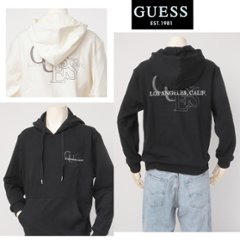 GUESS ゲス LOGO HOODIE ロゴフーデッドパーカー 1k8442の画像