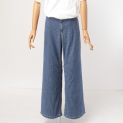 Something　SEA815  セーラーワイドパンツ WISDE DE BOEDER 398)淡色ブルー 日本製画像