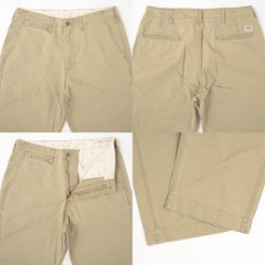 EDWIN khaki wide STRAIGHT CHINO k090k画像