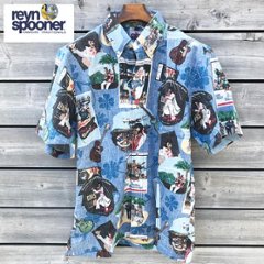 reynspooner 125-5598 ELVIS HAWAII  Button Front  0473)BLUE HAWAII 半袖アロハシャツ　前開きの画像