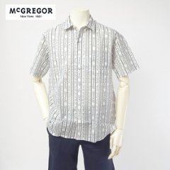 McGREGOR　マクレガー111162301 メンズ　半袖シャツ　カジュアルシャツ　サッカー素材の画像