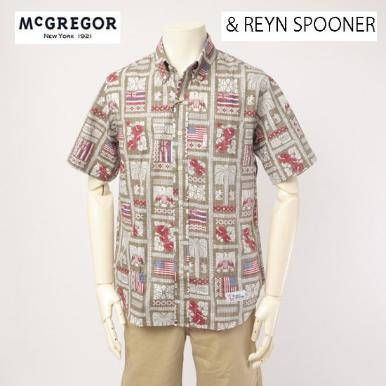 McGREGOR　マクレガー111162303 メンズ　半袖シャツ　シアサッカー素材画像