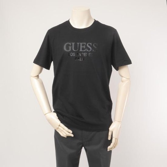 guess ゲス Shiny Film Logo Tee画像