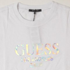 guess ゲス Shiny Film Logo Tee画像