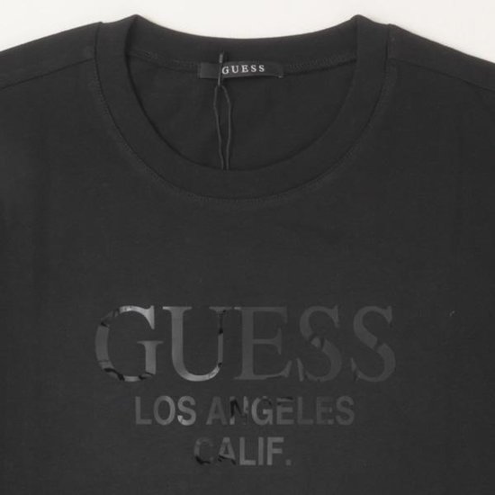 guess ゲス Shiny Film Logo Tee画像