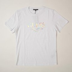 guess ゲス Shiny Film Logo Tee画像