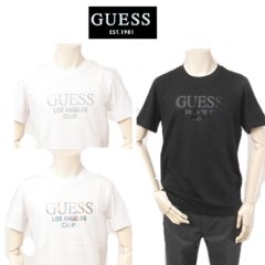 guess ゲス Shiny Film Logo Teeの画像