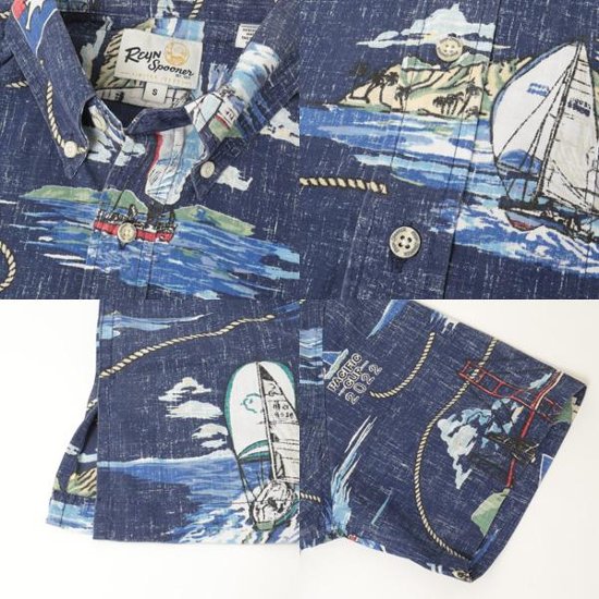 reynspooner レインスプーナー　0126-5459 PAC CUPCLASSIC BTN DOWN  0005)NAVY  Spooner Cloth Pull over画像