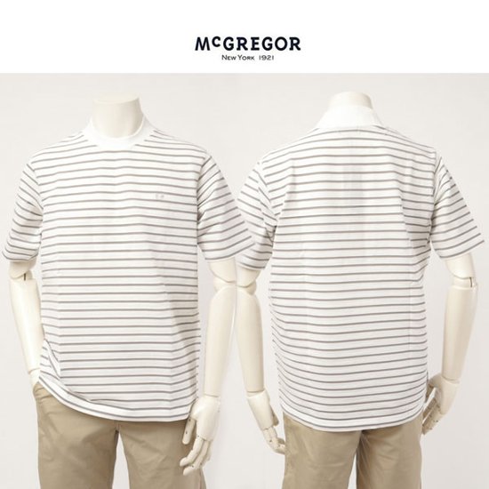 マッグレガー　111723107 メンズ 半袖Ｔシャツ リフレッシング ボーダー画像