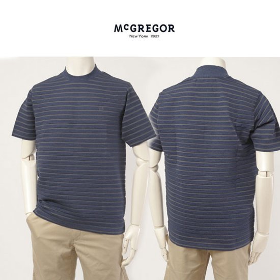 マッグレガー　111723107 メンズ 半袖Ｔシャツ リフレッシング ボーダー画像