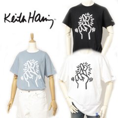 キースへリング　KiethHaring　半袖Tシャツ　プリント　ロゴTシャツ　カジュアルシャツの画像
