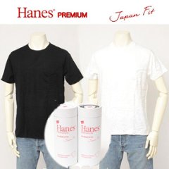 HANES HM1-V003　クルーネックTee ヘインズ JAPAN FIT PREMIUM 日本製の画像