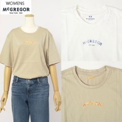 McGREGOR　マクレガー　レディース 311722502 ウィメンズ プリントTシャツ 半袖 夏服 カラフルロゴ の画像