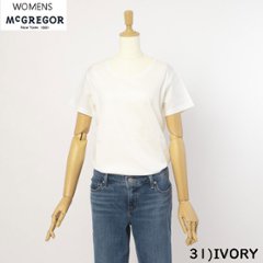 McGREGOR　マクレガー　レディース 311722201 無地 接触涼感 UVカット　汗じみ防止 天竺素材画像