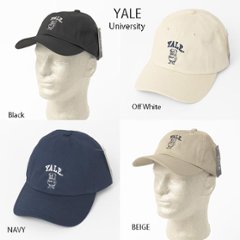 エール大学　ロゴキャップ　YALE   UNIVERSITY LOGO　CAP  YALE　University Logo Cap Twill Cotton　100％ Free　Size　画像