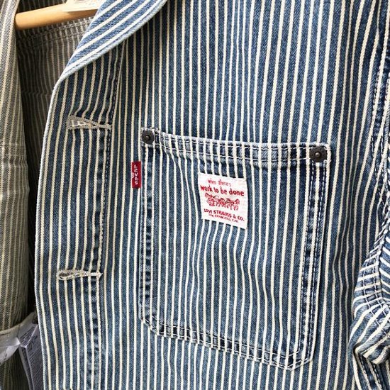 Levi's リーバイス サンライズトラッカージャケット ヒッコリーストライプ A4820-00 07）RAILROAD画像