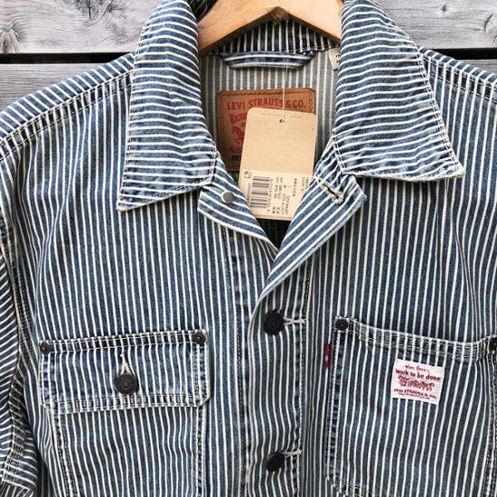 Levi's リーバイス サンライズトラッカージャケット ヒッコリーストライプ A4820-00 07）RAILROAD画像