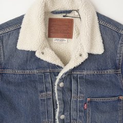 LEVI'S リーバイス a4882-0000 TYPE 1 SHERPA TRUCKER  リラックスフィット 裏地ボア素材 サイドポケット 優れた保湿性画像