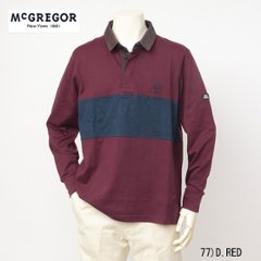 McGREGOR　マクレガー 111612601 メンズ　長袖シャツ　ラガーシャツ　天竺素材の画像
