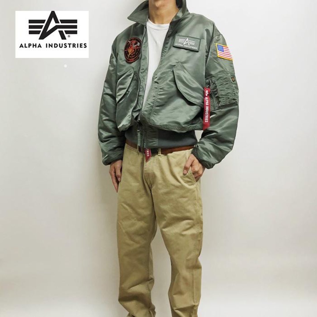 ALPHA アルファ TA0225 CWU-36P V31 059）vintage Gray フライト 