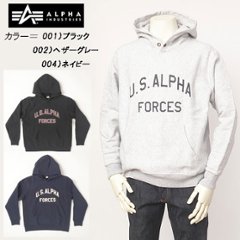 Alpha アルファ tc1600 ヴィンテージスウェットパーカー ALPHA FORCES カレッジロゴ KNOXVILLE ALPHA FORCES画像