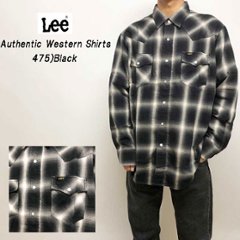 Lee リー LM7234 チェックウエスタンシャツ 475)Blackの画像