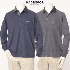 McGREGOR　111613609 ソフトウォームカットソー メンズ 長袖  シャツ 38)チャコール 49)ネイビー 秋服 冬服の画像