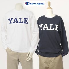 チャンピオン champion c5-y402 ロングスリーブTシャツ YALE ティーテンイレブン USAコットン バインダーネック仕様画像