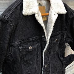 Levi's リーバイス a3180-0000 SILVERTAB アウター シェルパ トラッカージャケット 05）ブラック　HARLEY SHERPA 裏地ボア素材 優れた保湿性 画像
