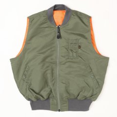 ALPHA アルファ ta0692 MA-1 ベスト バルーンシルエット バルーンシルエット FLIGHT NYLON画像