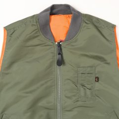ALPHA アルファ ta0692 MA-1 ベスト バルーンシルエット バルーンシルエット FLIGHT NYLON画像