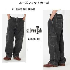 LEVI'S リーバイス SILVERTAB a5666-0000 ルーズフィット カーゴ 01)ブラック　ザ・ビレッジの画像