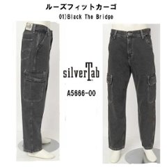 LEVI'S リーバイス SILVERTAB a5666-0000 ルーズフィット カーゴ 01)ブラック　ザ・ビレッジ画像
