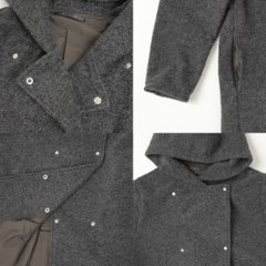 10％OFF M・J・G gm-t737 フーディーコート スライバーニット  コート レディース アウター 冬服 画像