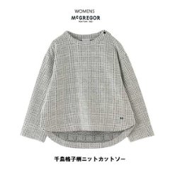 McGREGOR　マクレガー　レディース 311713802 千鳥格子（ガンクラブチェック） プルオーバーカットソーの画像