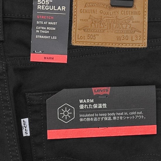 リーバイス（LEVI'S)  29507-05 /WARM 502 レギュラーテーパー　ストレッチ 暖パン　WINDSTOPPER画像