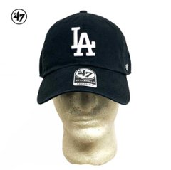 47 ロサンゼルス Dodgers ドジャース キャップ cap メジャーリーグ 帽子 野球帽　Blackの画像