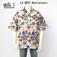 reynspooner レインスプーナー MLB DODGERS ドジャース アロハシャツ ハワイアン Scenic Aloha Shirt 大谷翔平 山本由伸 コットン100％の画像